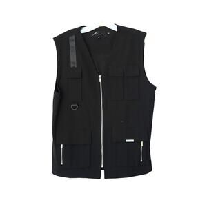 MAUVAIS Men's Cargo Vest - Black - S